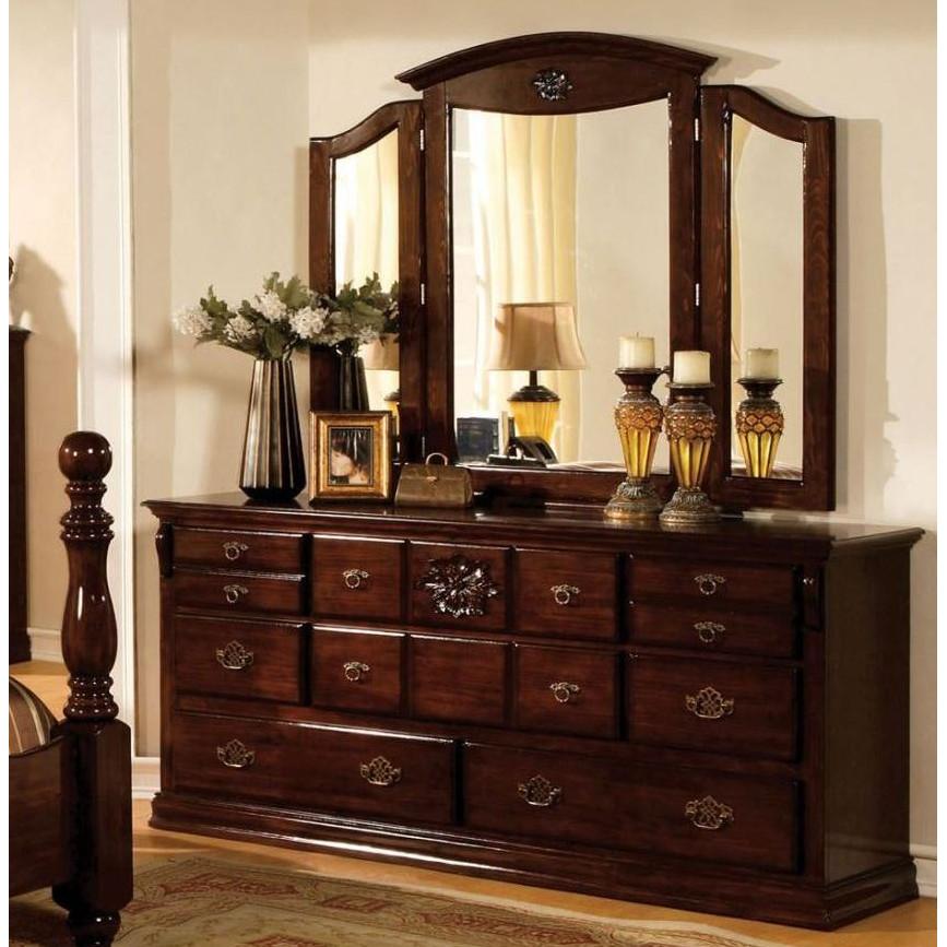  Furniture of America Tuscan CM7571M Tri-fold Mirror IMAGE 2
