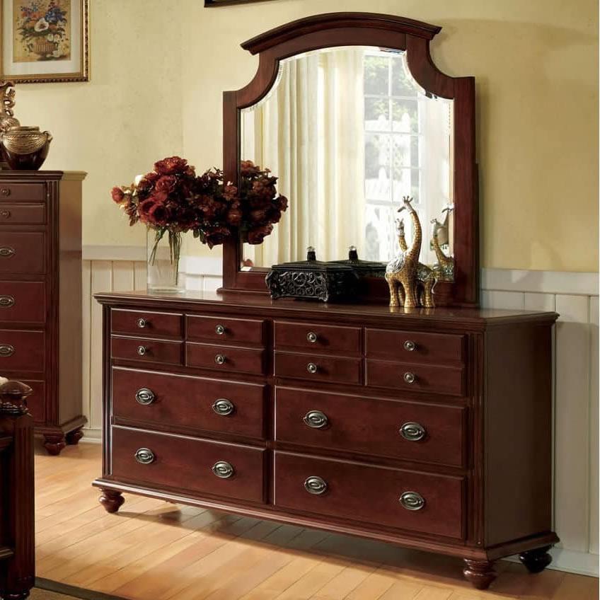  Furniture of America Gabrielle II Dresser Mirror CM7083M IMAGE 2