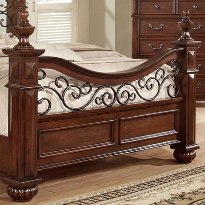  Furniture of America Landaluce King Poster Bed CM7811EK-BED IMAGE 3