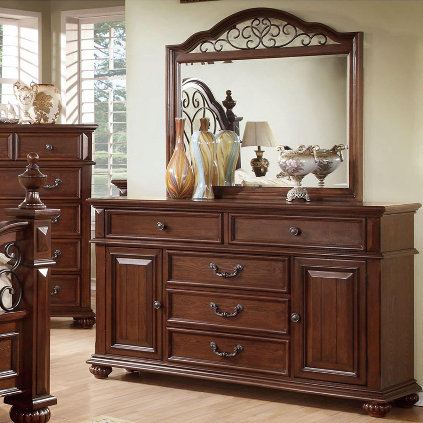  Furniture of America Landaluce 5-Drawer Dresser CM7811D IMAGE 2
