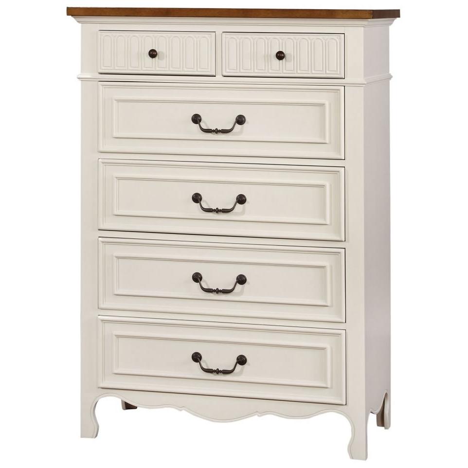  Furniture of America Galesburg 6-Drawer Chest CM7040C IMAGE 1