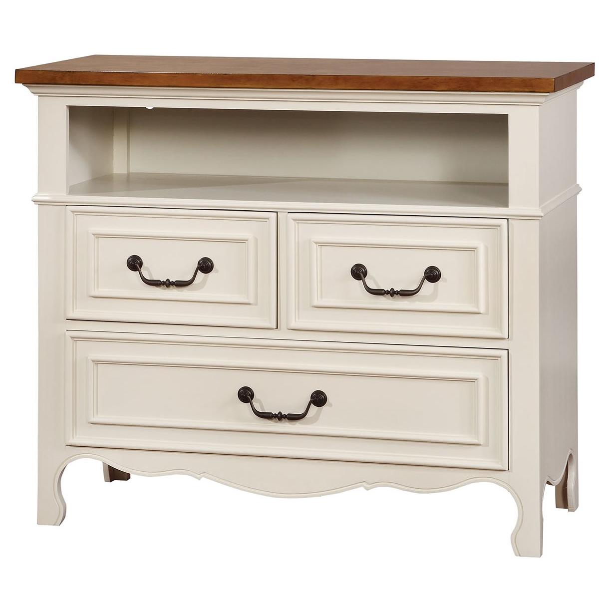  Furniture of America Galesburg 3-Drawer Media Chest CM7040TV IMAGE 1