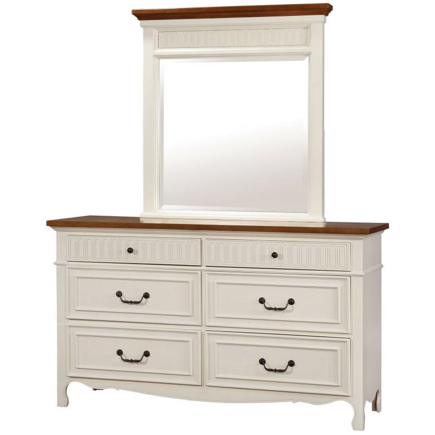  Furniture of America Galesburg 6-Drawer Dresser CM7040D IMAGE 2