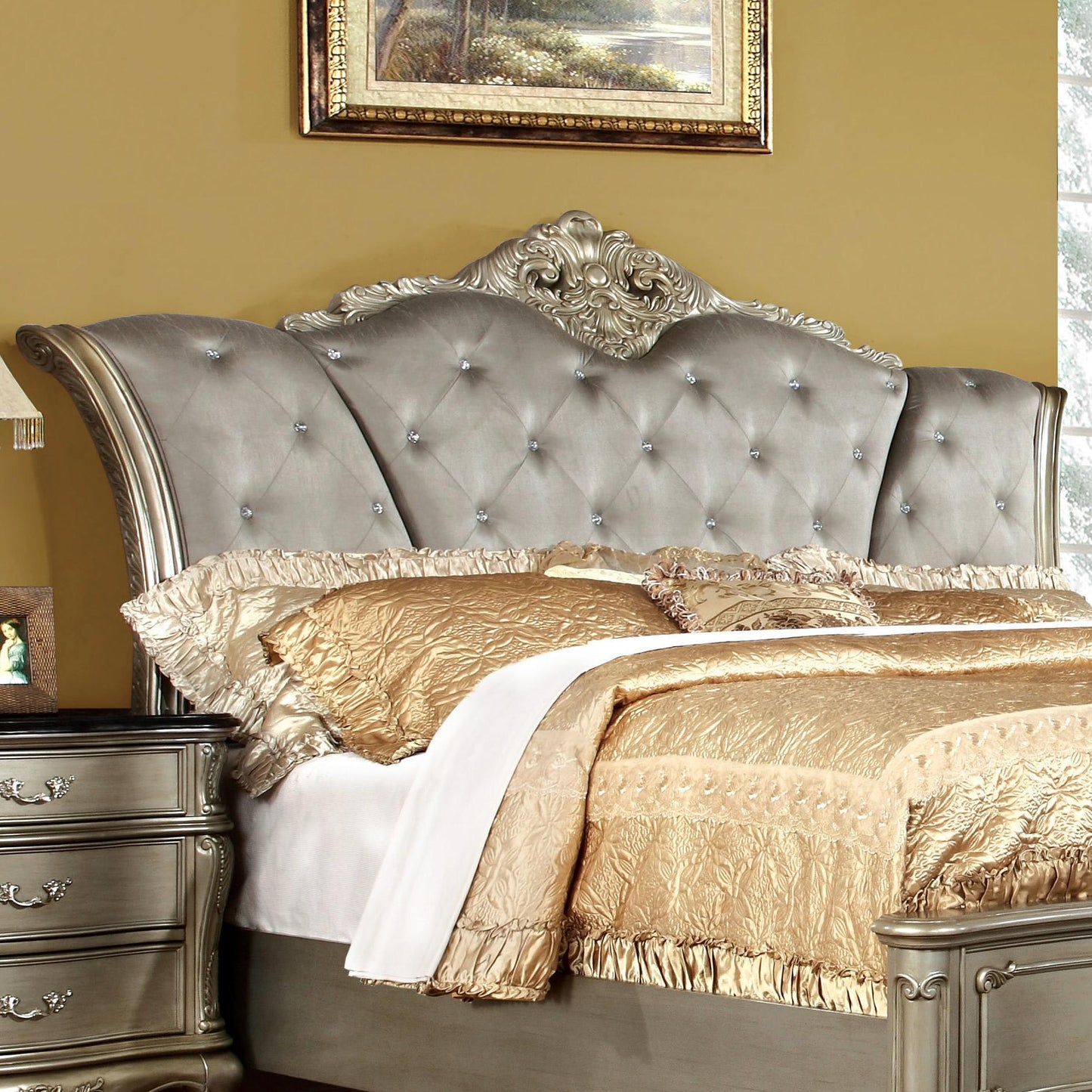  Furniture of America Johara King Upholstered Bed CM7090EK-BED IMAGE 4