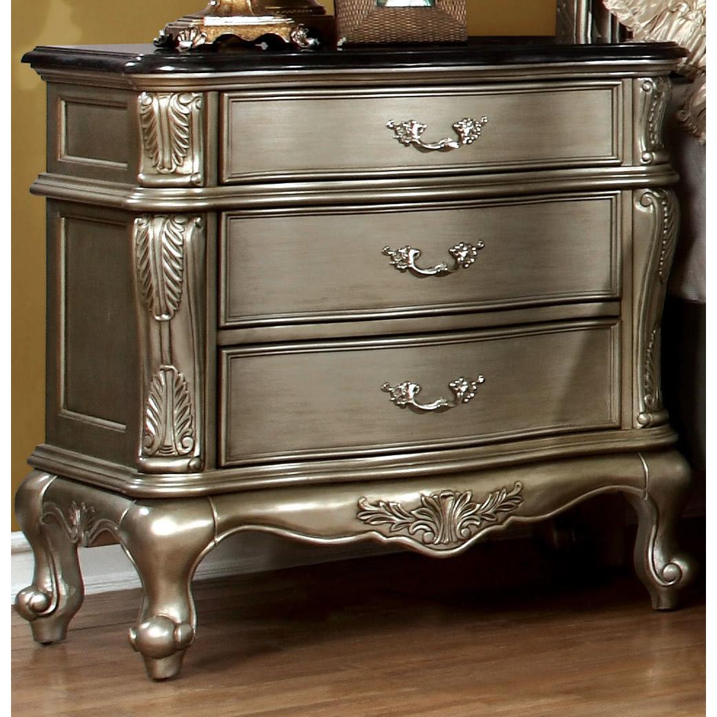  Furniture of America Johara 3-Drawer Nightstand CM7090N IMAGE 2
