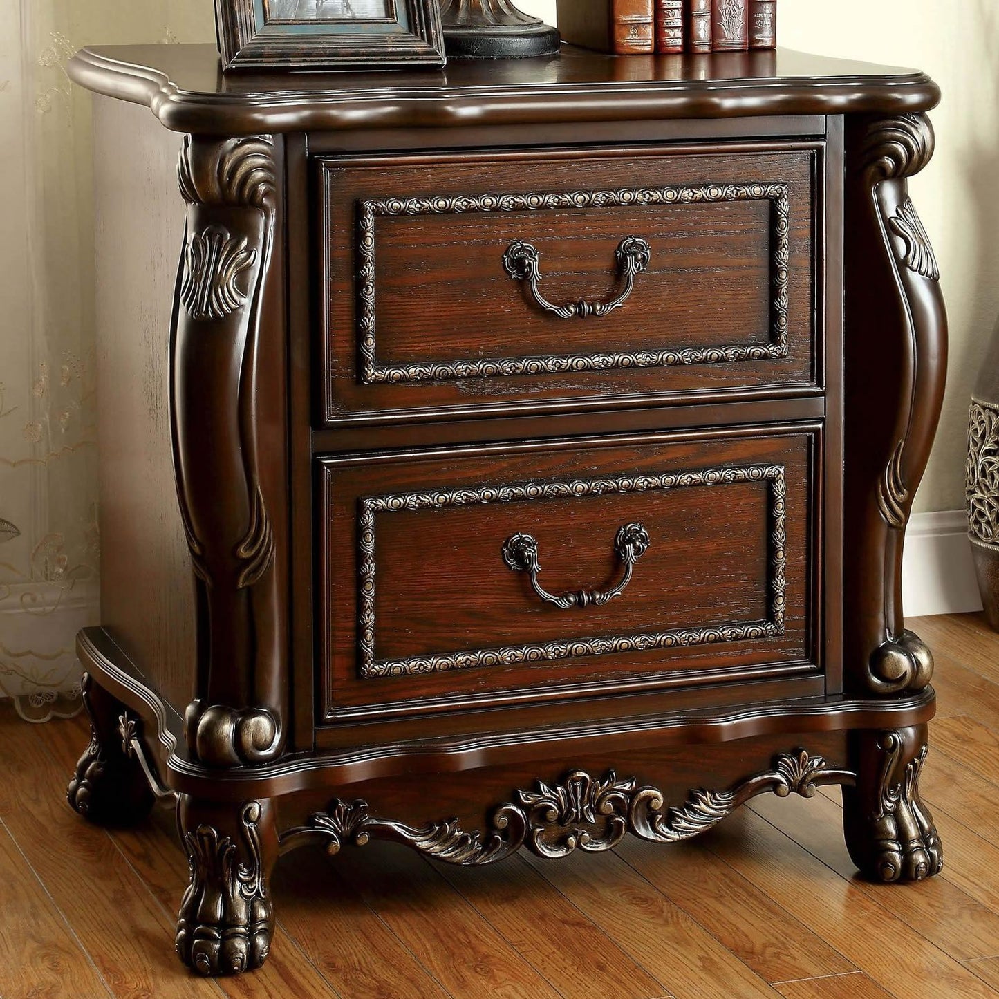  Furniture of America Castlewood 2-Drawer Nightstand CM7299N IMAGE 1