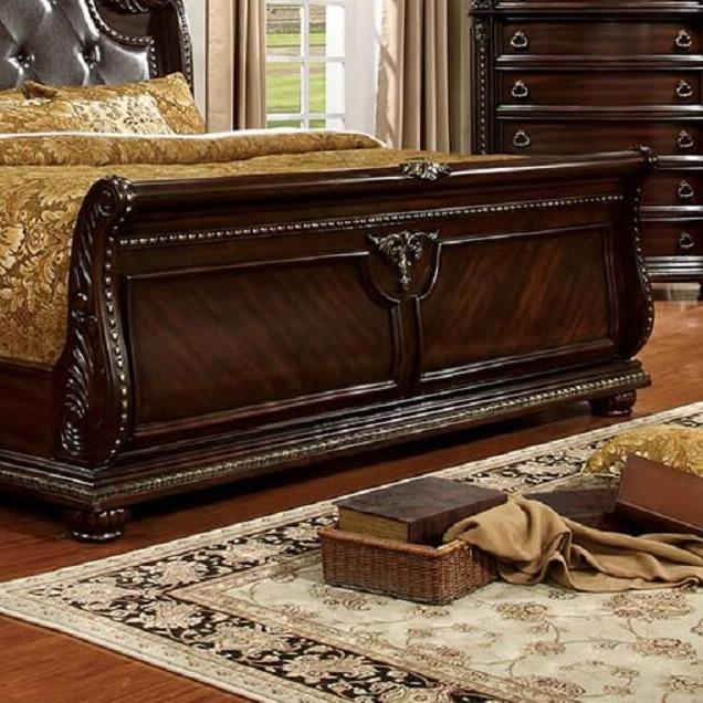  Furniture of America Fromberg California King Sleigh Bed CM7670CK-BED IMAGE 3