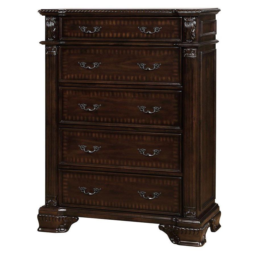  Furniture of America Edinburgh 5-Drawer Chest CM7671C IMAGE 1