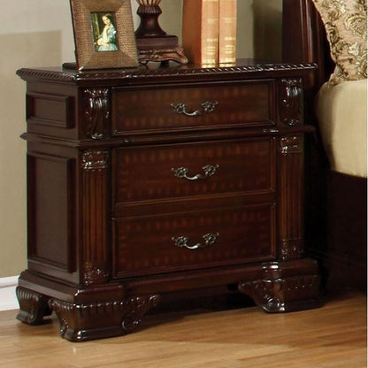  Furniture of America Edinburgh 3-Drawer Nightstand CM7671N IMAGE 2