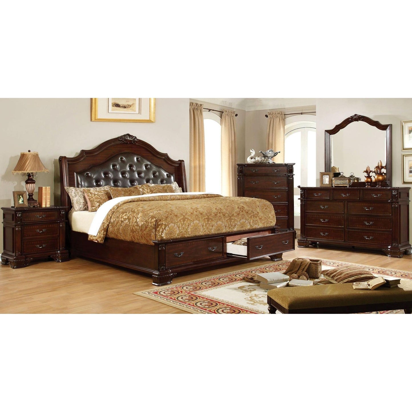  Furniture of America Edinburg Queen Panel Bed CM7672Q-BED IMAGE 4