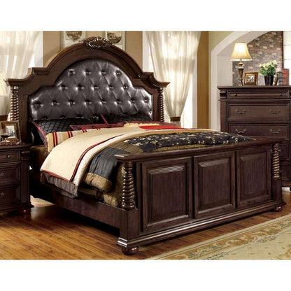  Furniture of America Esperia Queen Upholstered Panel Bed CM7711Q-BED IMAGE 1
