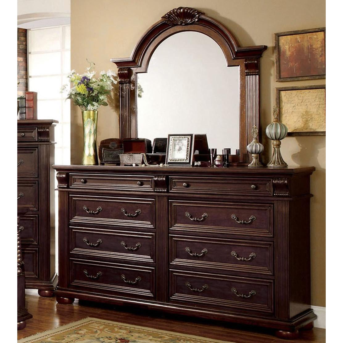  Furniture of America Esperia Arched Dresser Mirror CM7711M IMAGE 4