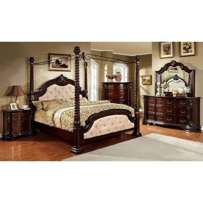  Furniture of America Monte Vista II Queen Poster Canopy Bed CM7296LA-C-Q-BED IMAGE 4