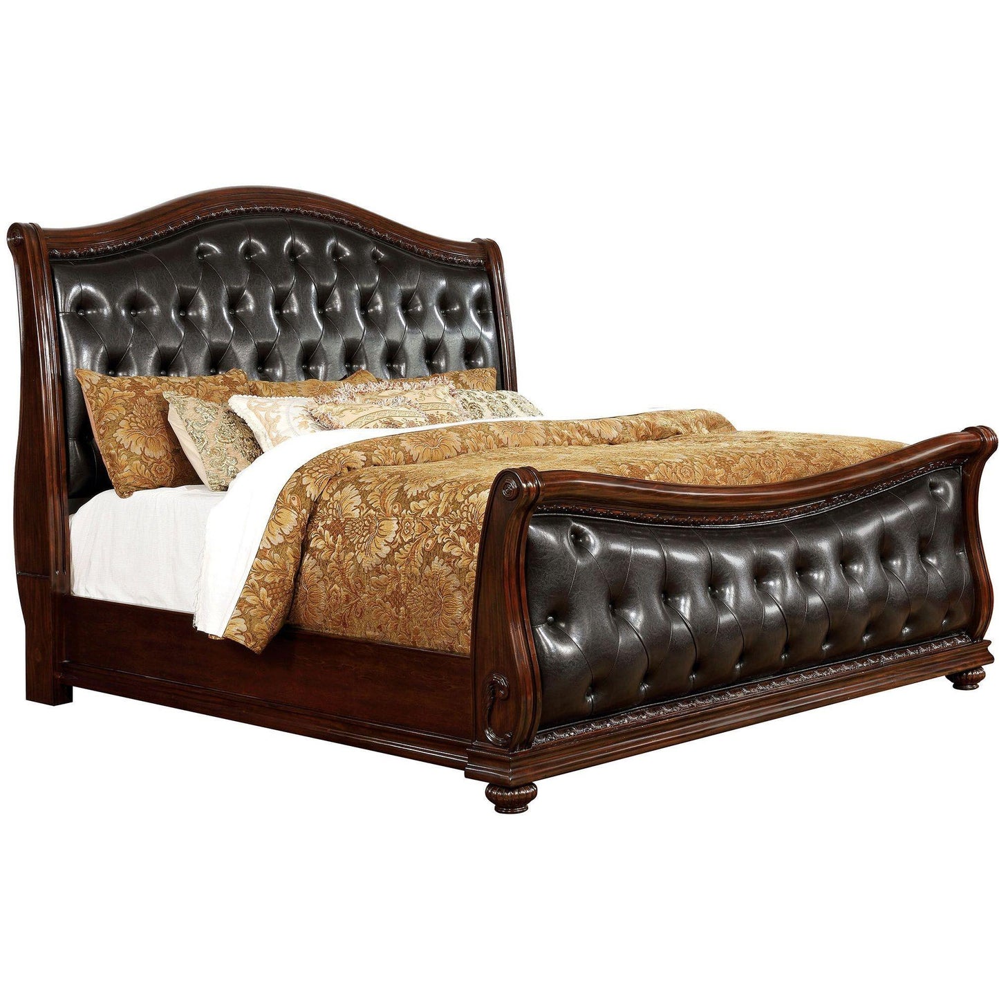  Furniture of America Fort Worth California King Sleigh Bed CM7858CK-BED IMAGE 1