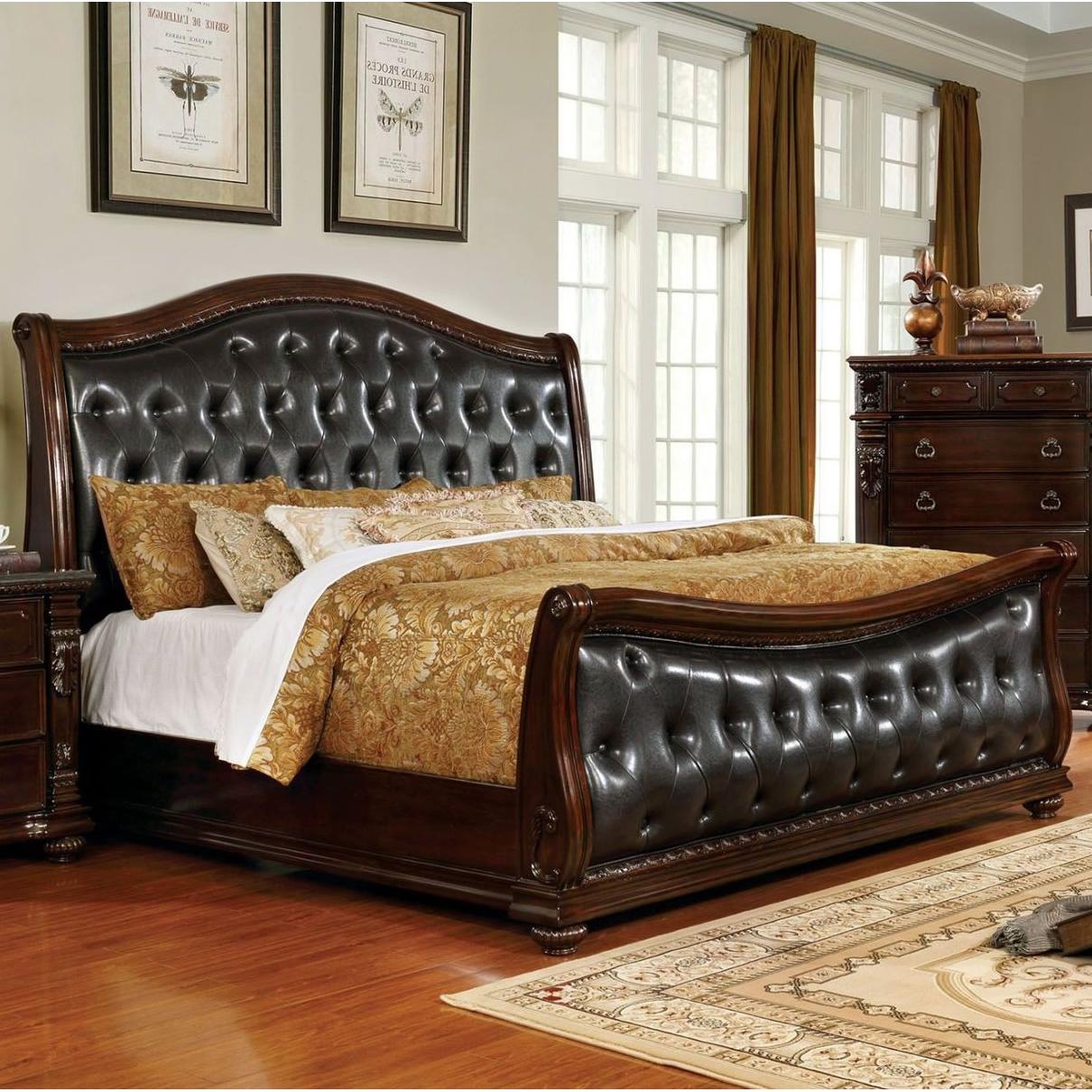  Furniture of America Fort Worth King Sleigh Bed CM7858EK-BED IMAGE 2