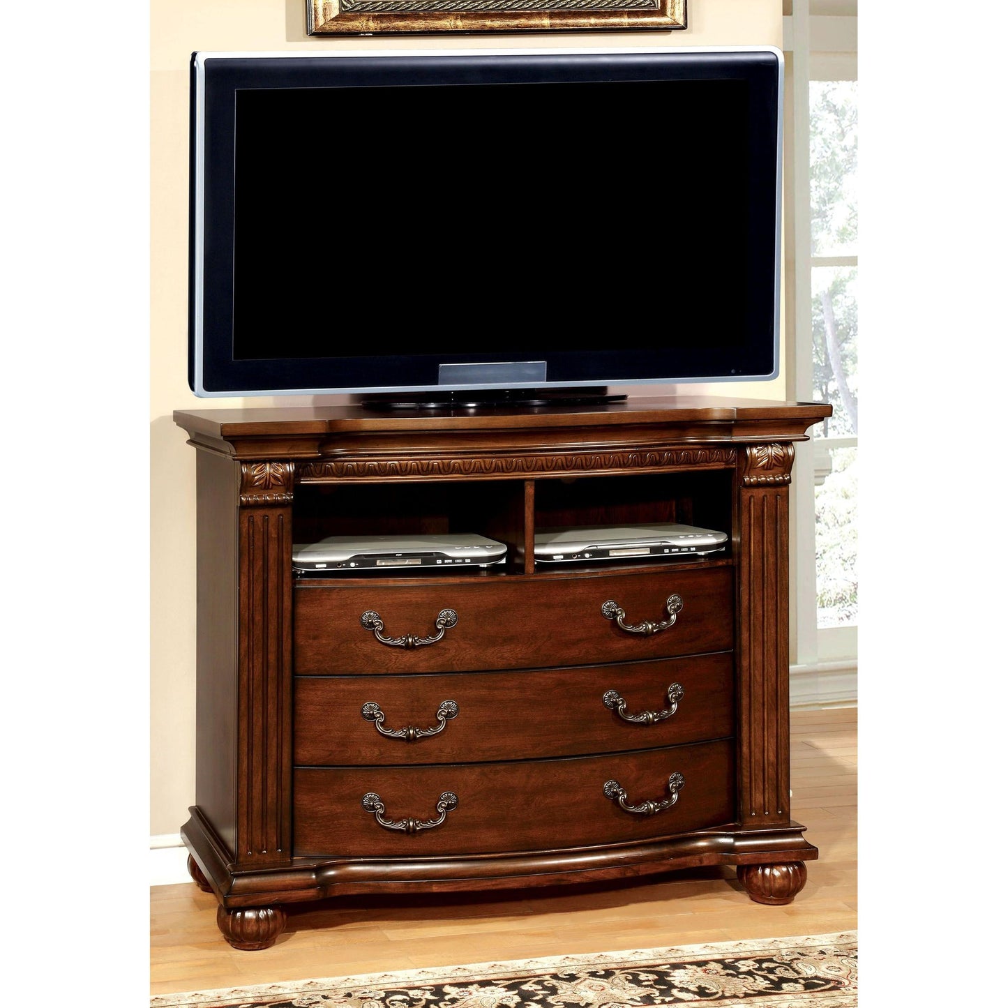  Furniture of America Grandom 3-Drawer Media Chest CM7736TV IMAGE 2