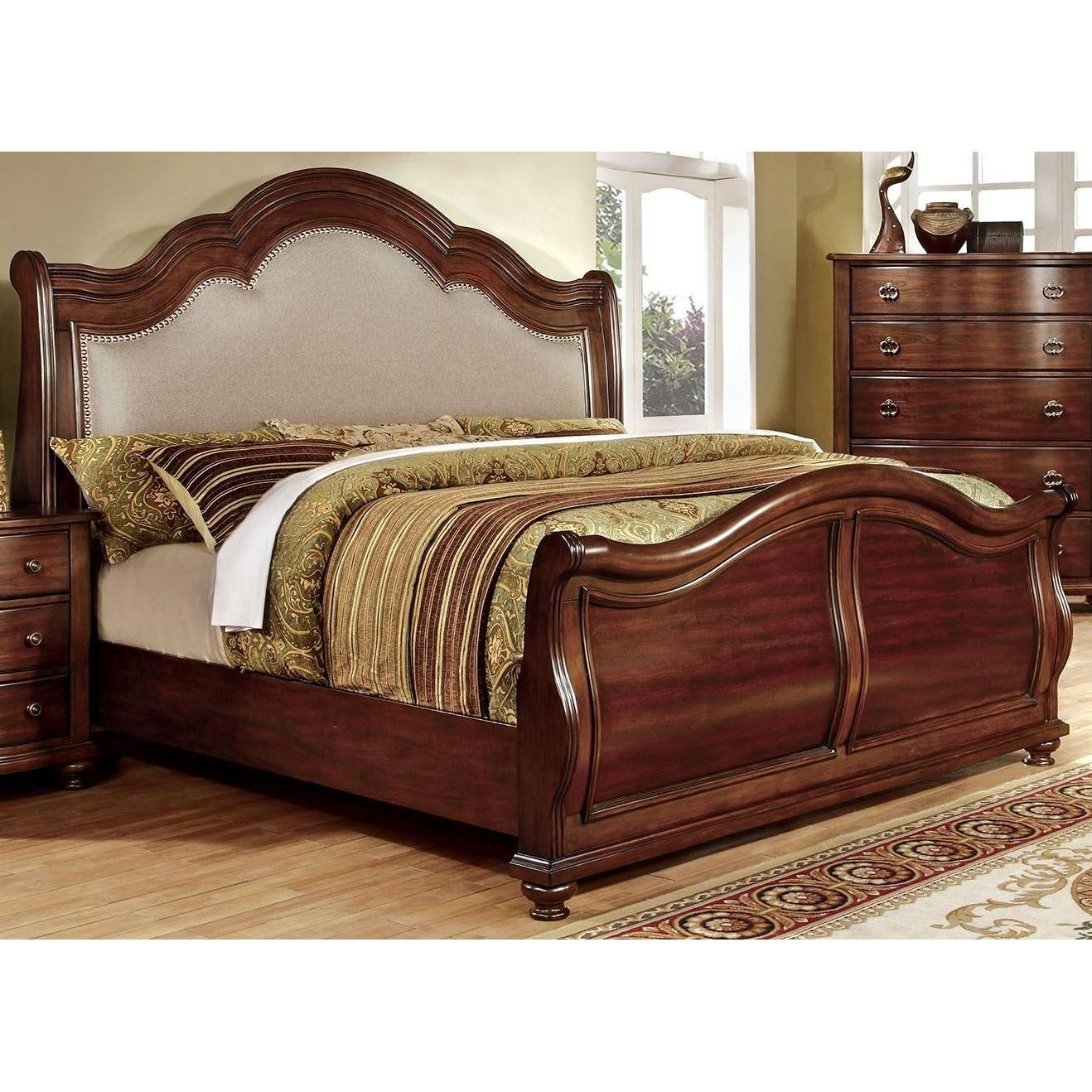  Furniture of America Bellavista King Sleigh Bed CM7350H-EK-BED IMAGE 1