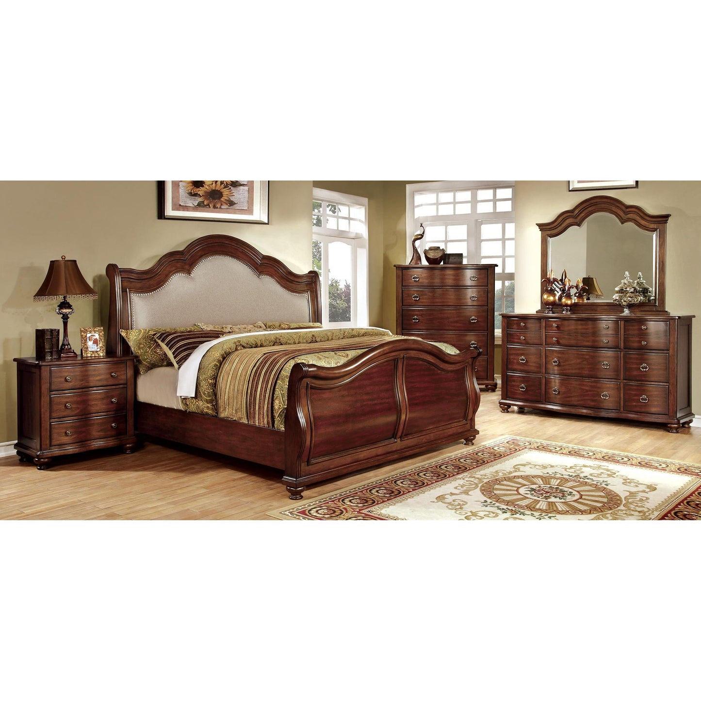  Furniture of America Bellavista King Sleigh Bed CM7350H-EK-BED IMAGE 3