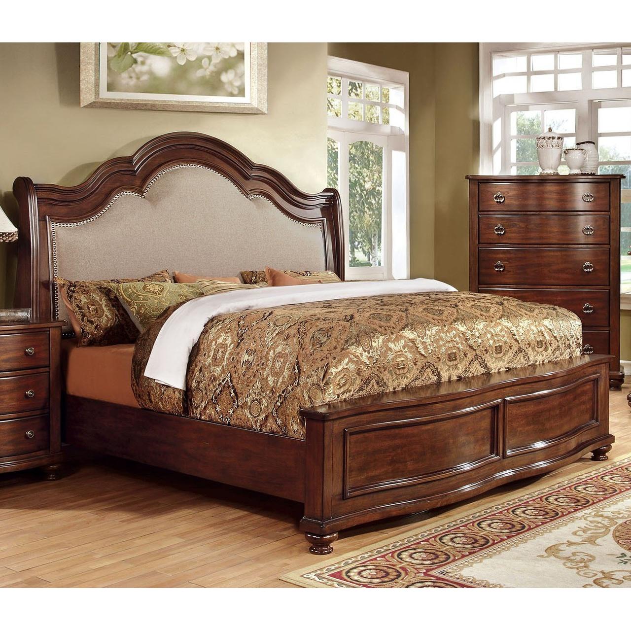  Furniture of America Bellavista King Sleigh Bed CM7350EK-BED IMAGE 1