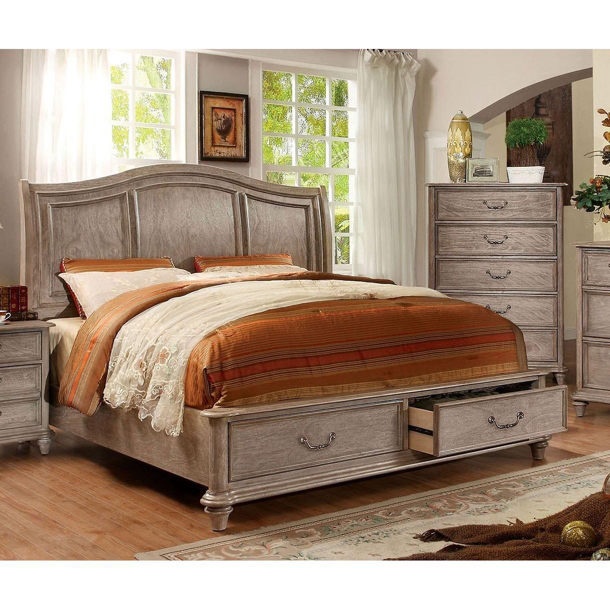  Furniture of America Belgrade I California King Panel Bed with Storage CM7613CK-BED IMAGE 1