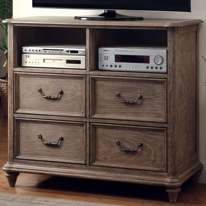  Furniture of America Belgrade I 4-Drawer Media Chest CM7611TV IMAGE 1