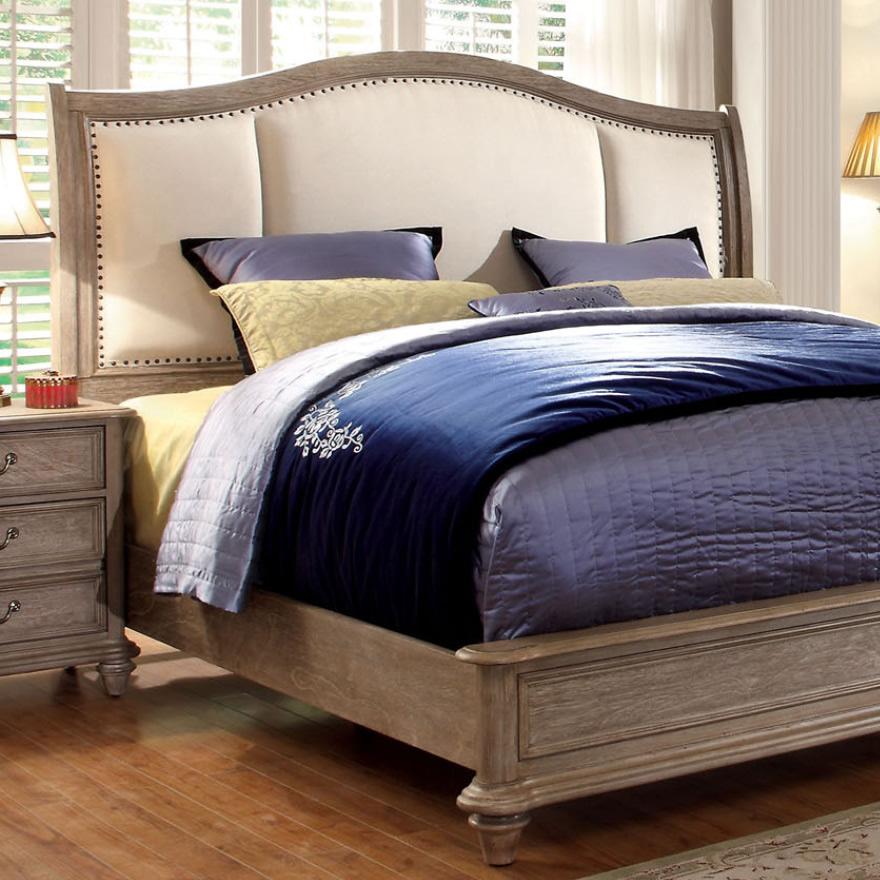  Furniture of America Belgrade II King Upholstered Panel Bed CM7612EK-BED IMAGE 2