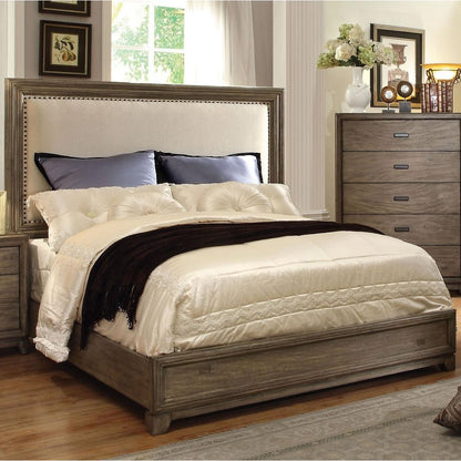  Furniture of America Antler Queen Upholstered Panel Bed CM7615Q-BED IMAGE 1
