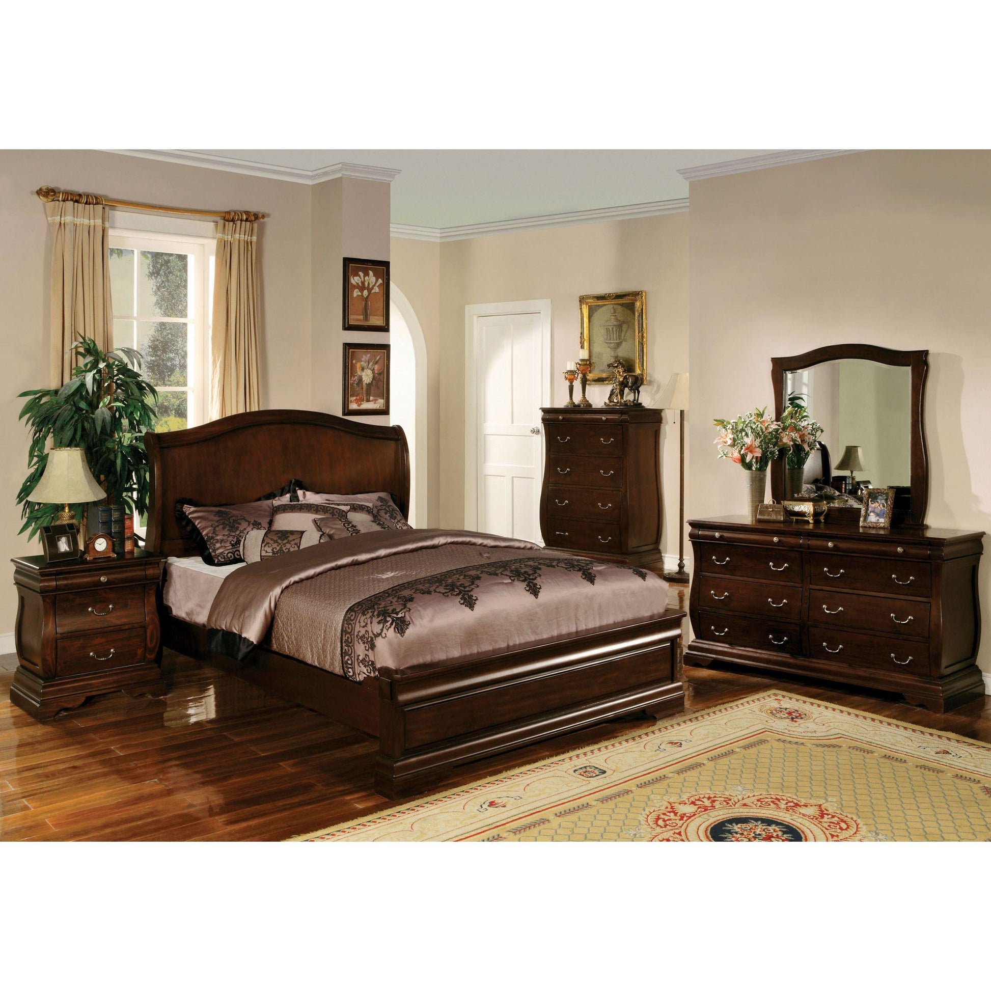  Furniture of America Brunswick King Panel Bed CM7503EK-BED IMAGE 3