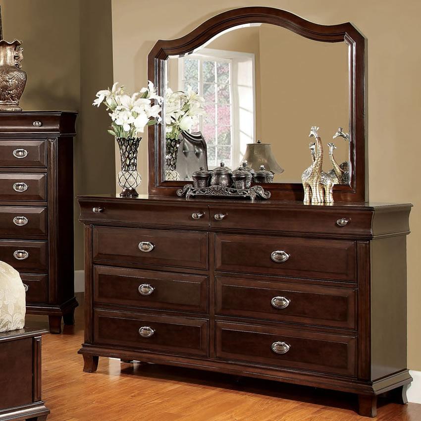  Furniture of America Arden Arched Dresser Mirror CM7065M IMAGE 2