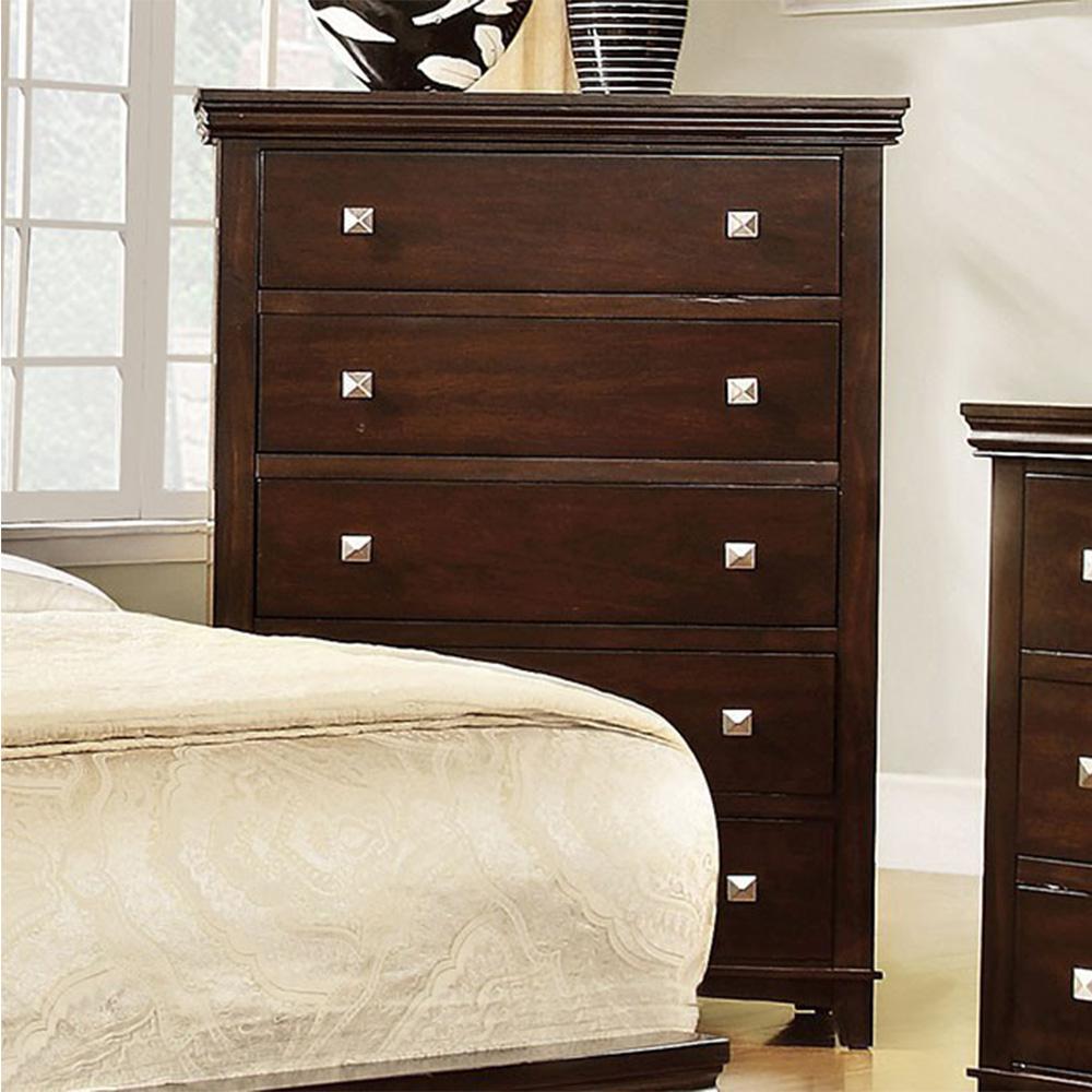  Furniture of America Pebble 5-Drawer Chest CM7113CH-C IMAGE 1