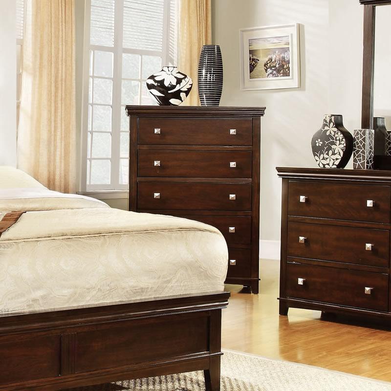  Furniture of America Pebble 5-Drawer Chest CM7113CH-C IMAGE 2