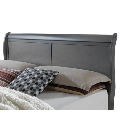  Furniture of America Louis Philippe III Twin Sleigh Bed CM7866GY-T-BED IMAGE 2