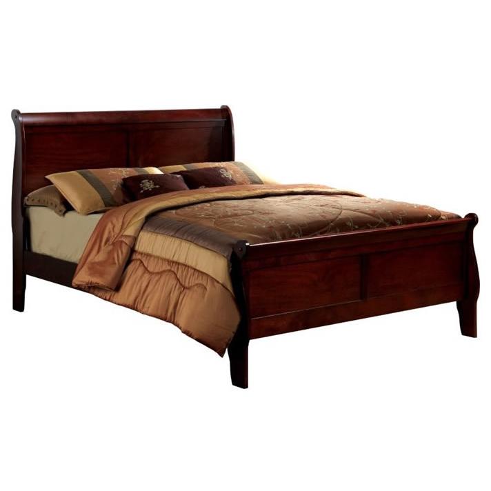  Furniture of America Louis Philippe III Twin Sleigh Bed CM7866CH-T-BED IMAGE 1