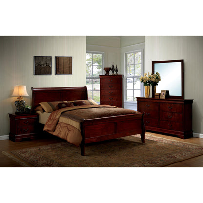  Furniture of America Louis Philippe III Twin Sleigh Bed CM7866CH-T-BED IMAGE 3