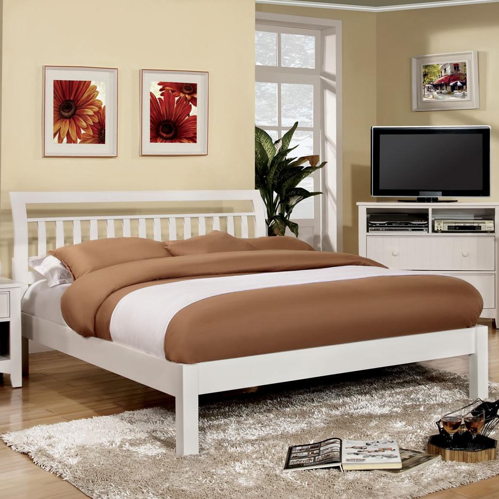  Furniture of America Corry Queen Bed CM7923WH-Q-BED IMAGE 1