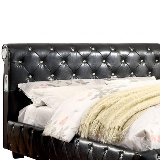  Furniture of America Juillard Queen Upholstered Panel Bed CM7056BK-Q-BED IMAGE 3