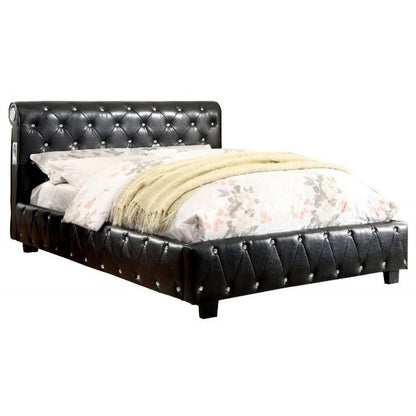 Furniture of America Juillard Full Upholstered Panel Bed CM7056BK-F-BED IMAGE 1
