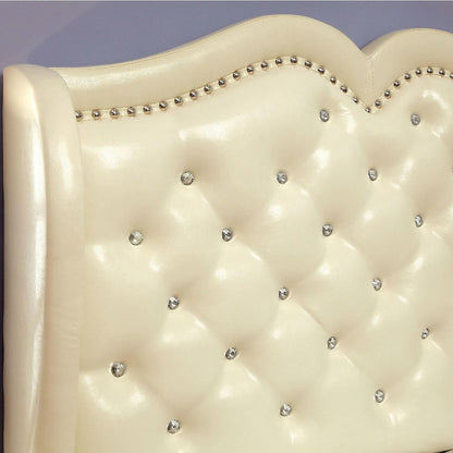  Furniture of America Monroe Queen Upholstered Platform Bed CM7016IV-Q-BED IMAGE 2