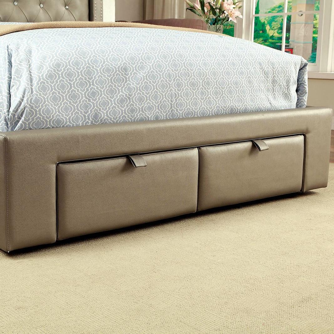  Furniture of America Corina Queen Upholstered Panel Bed CM7180Q-BED IMAGE 3