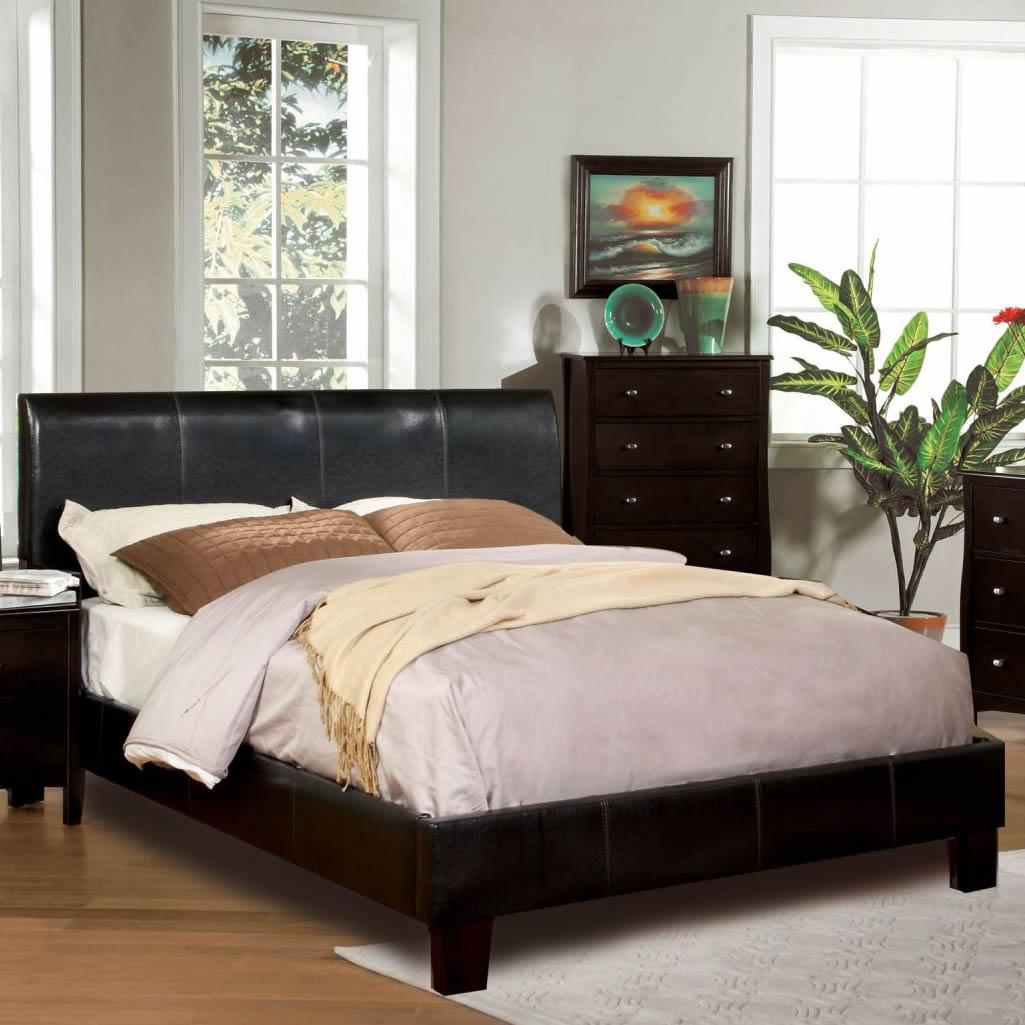  Furniture of America Villa Park Queen Upholstered Panel Bed CM7007Q-BED IMAGE 1