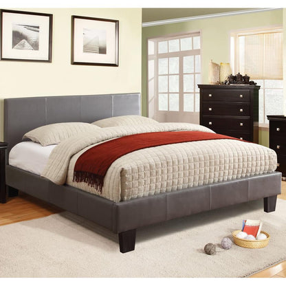  Furniture of America Winn Park Twin Upholstered Panel Bed CM7008GY-T-BED IMAGE 1