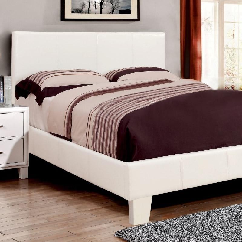  Furniture of America Winn Park Twin Upholstered Panel Bed CM7008WH-T-BED IMAGE 2