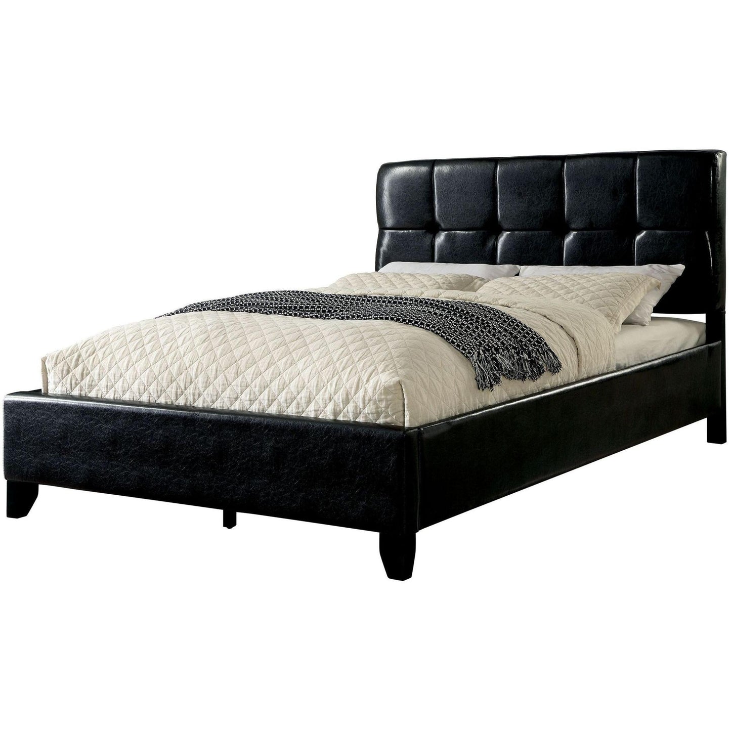  Furniture of America Cressida California King Upholstered Panel Bed CM7725BK-CK-BED IMAGE 1