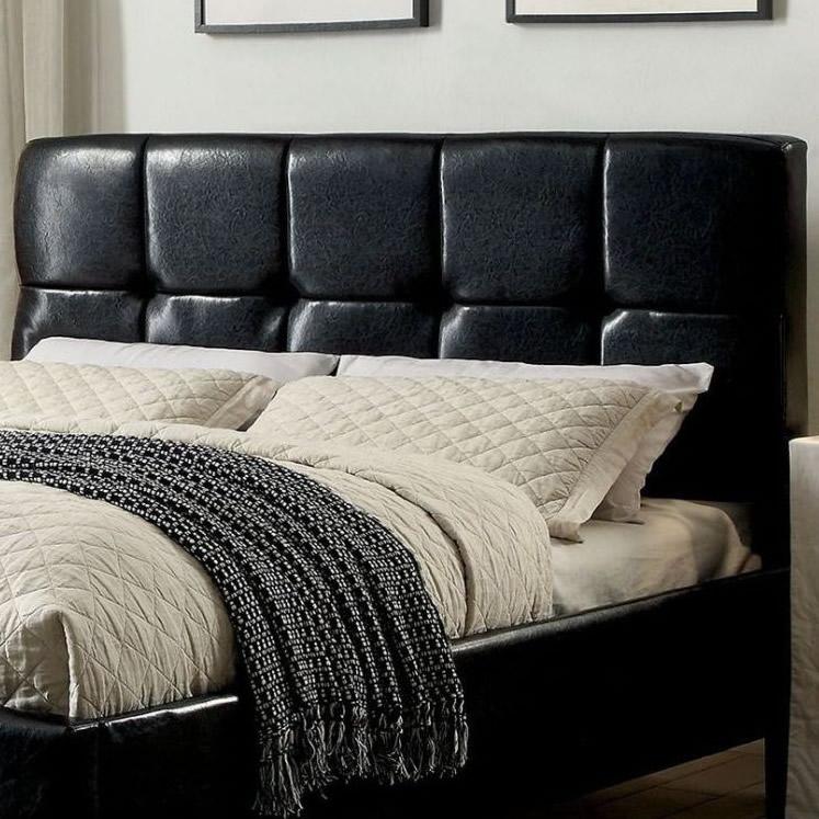  Furniture of America Cressida Full Upholstered Panel Bed CM7725BK-F-BED IMAGE 2