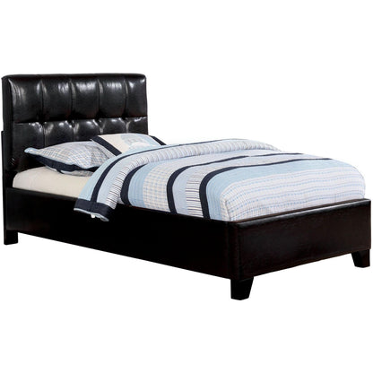 Furniture of America Cressida Twin Upholstered Panel Bed CM7725BK-T-BED IMAGE 1