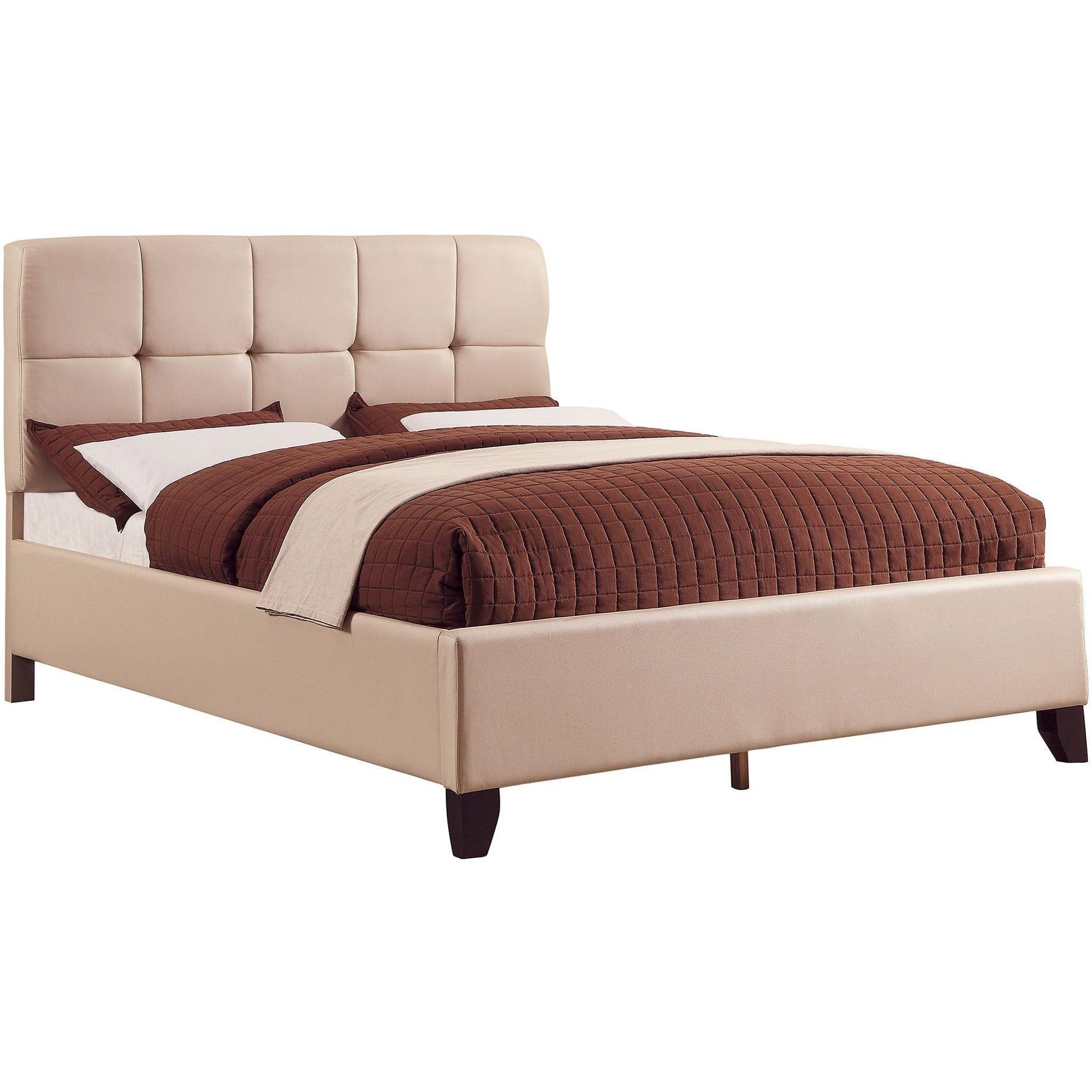  Furniture of America Cressida King Upholstered Panel Bed CM7725BG-EK-BED IMAGE 1