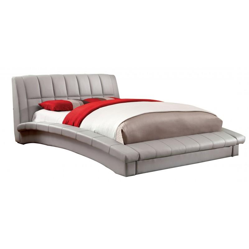 Furniture of America Vizela Queen Upholstered Platform Bed CM7604GY-Q-BED IMAGE 1