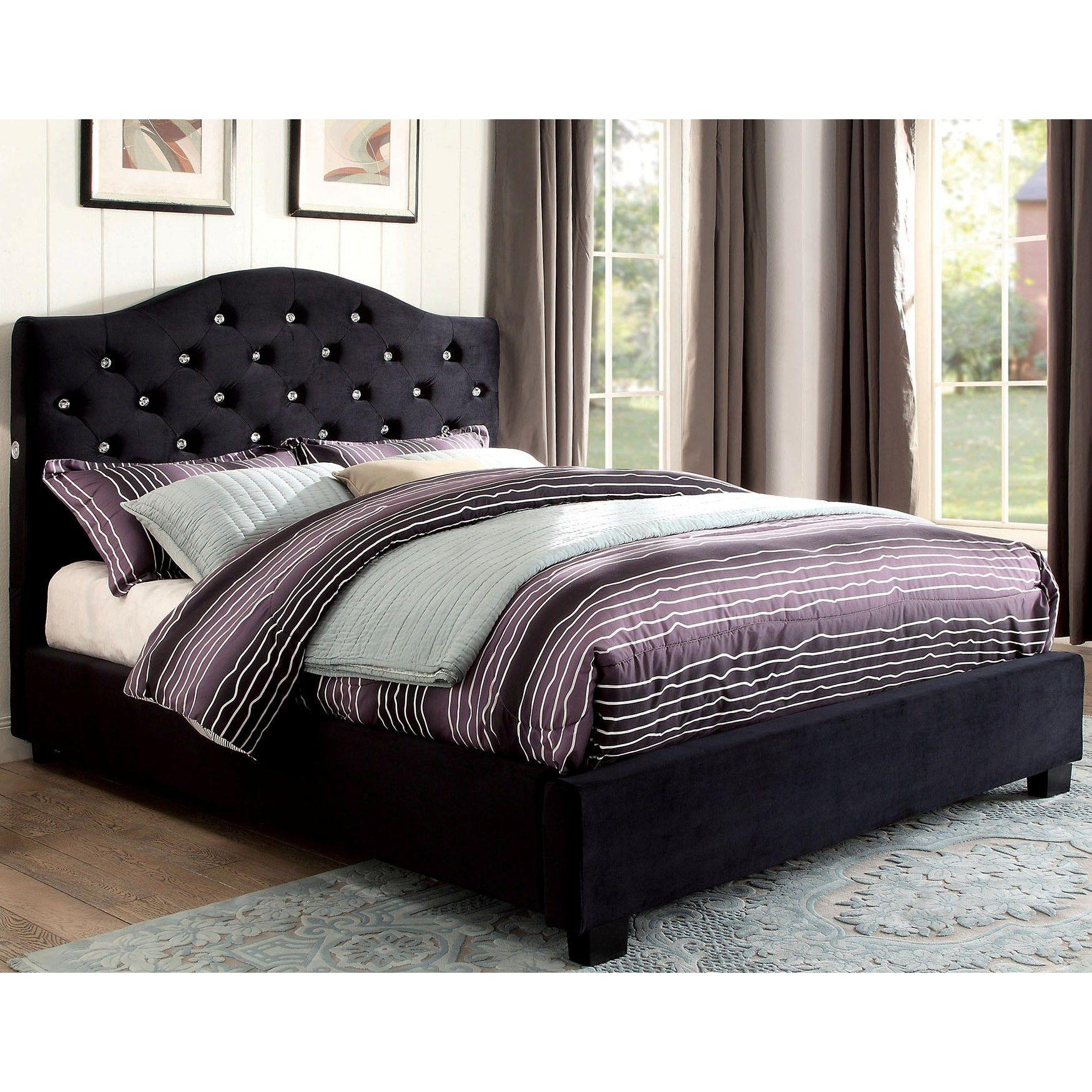  Furniture of America Cressida King Platform Bed CM7421BK-EK-BED IMAGE 1