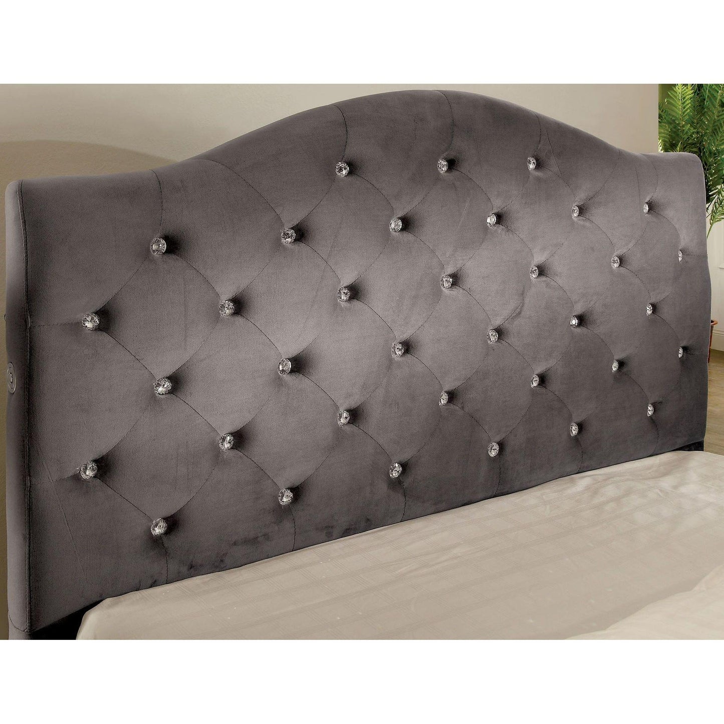  Furniture of America Cressida California King Platform Bed CM7421GY-CK-BED IMAGE 2