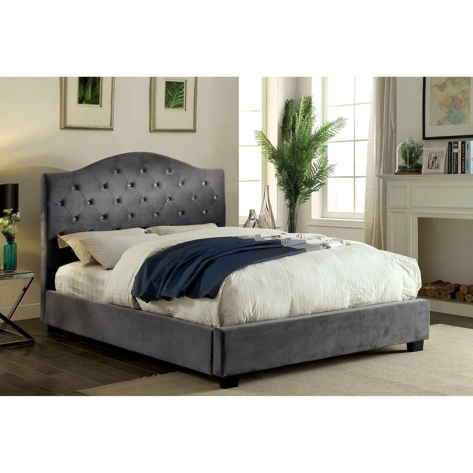  Furniture of America Cressida Full Platform Bed CM7421GY-F-BED IMAGE 5